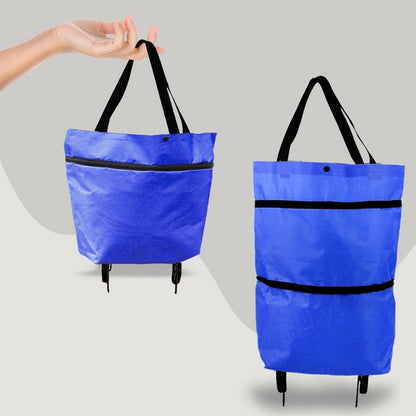Foldable Shopping Trolley Bag With Wheels