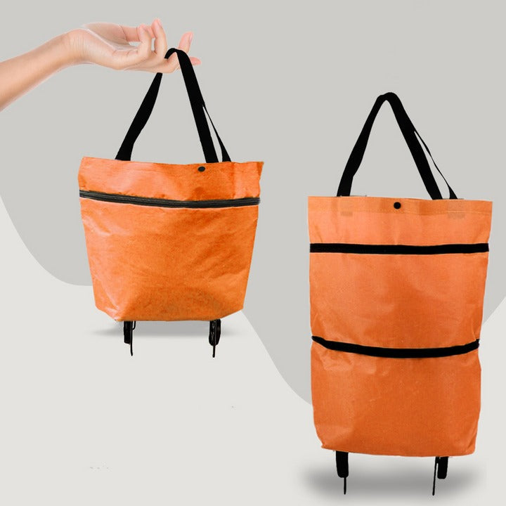 Foldable Shopping Trolley Bag With Wheels