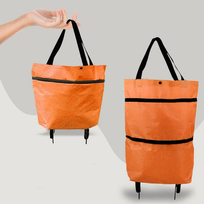 Foldable Shopping Trolley Bag With Wheels