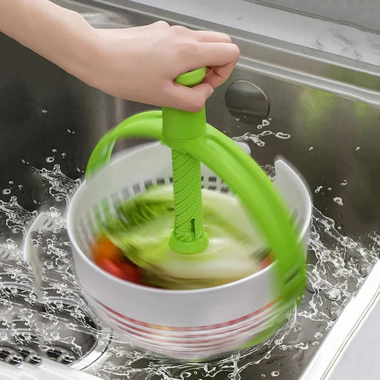 Spin and Drain Salad Bowl