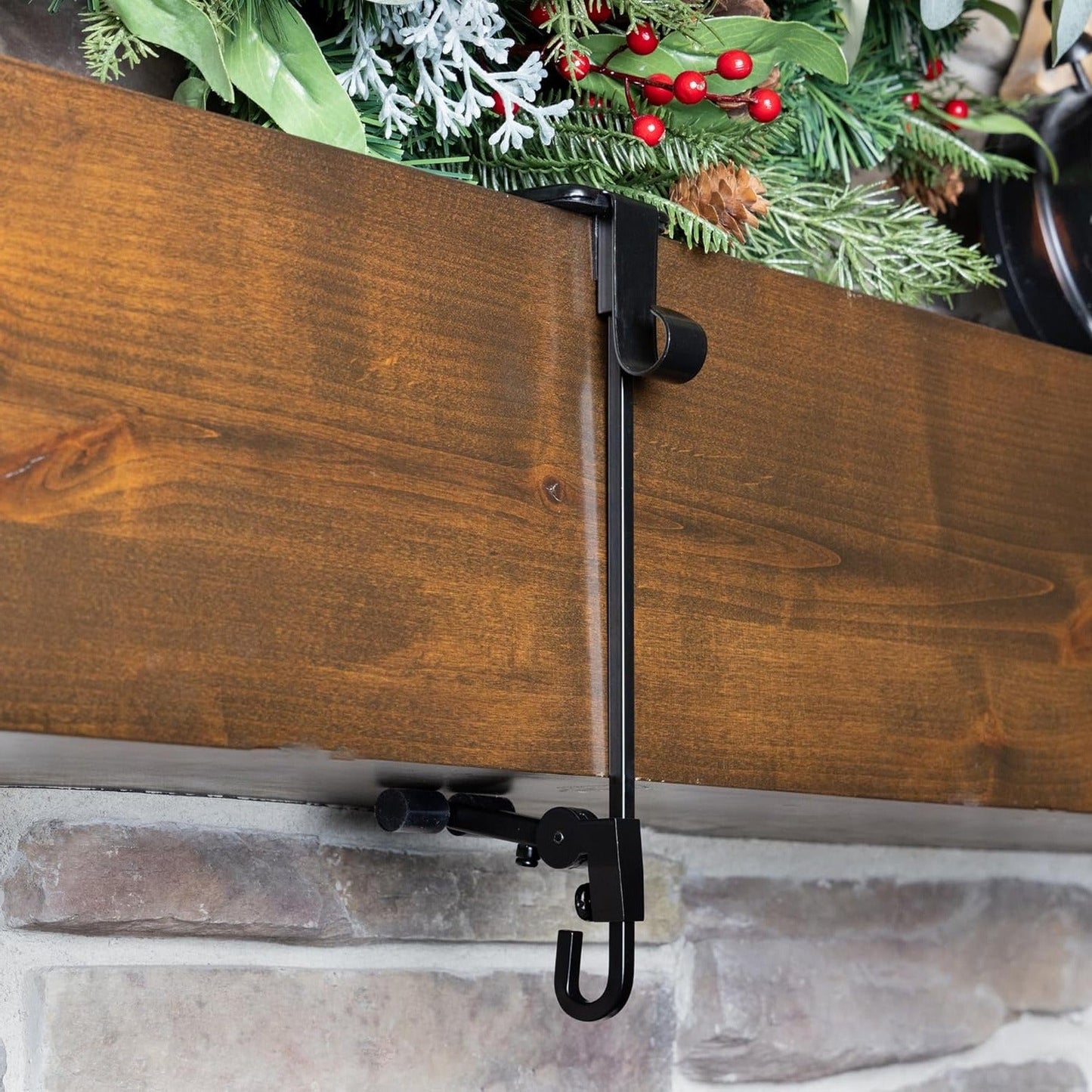 Fireplace Stocking Garland Hanger Set