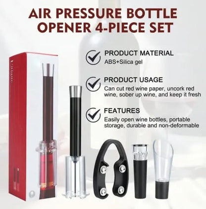 Air-Assist Wine Bottle Opener Set