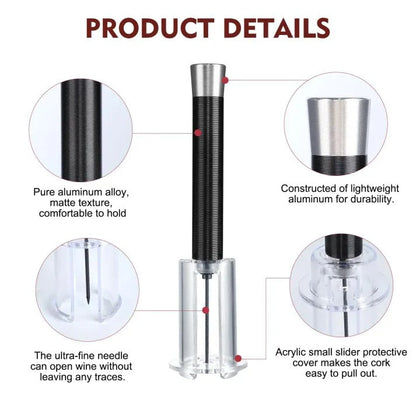 Air-Assist Wine Bottle Opener Set