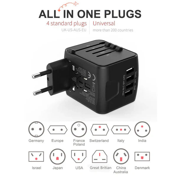 Multi-Port Travel Power Adapter