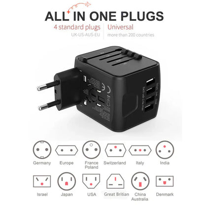 Multi-Port Travel Power Adapter