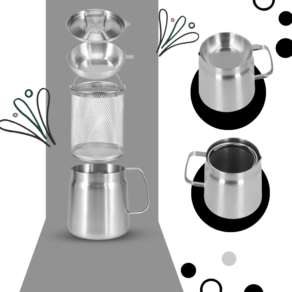 2-in-1 Stainless Steel Frying Pot
