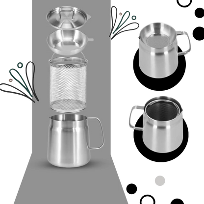 2-in-1 Stainless Steel Frying Pot
