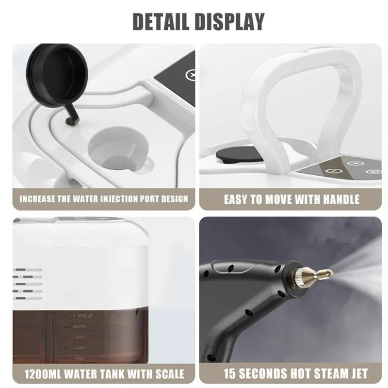 High-Pressure Steam Cleaner Set