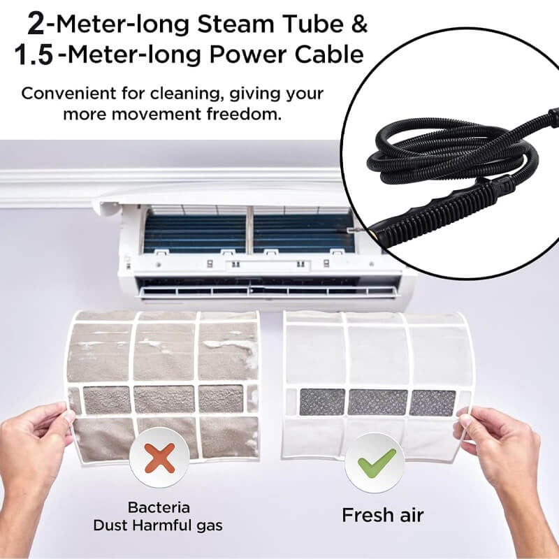 High-Pressure Steam Cleaner Set