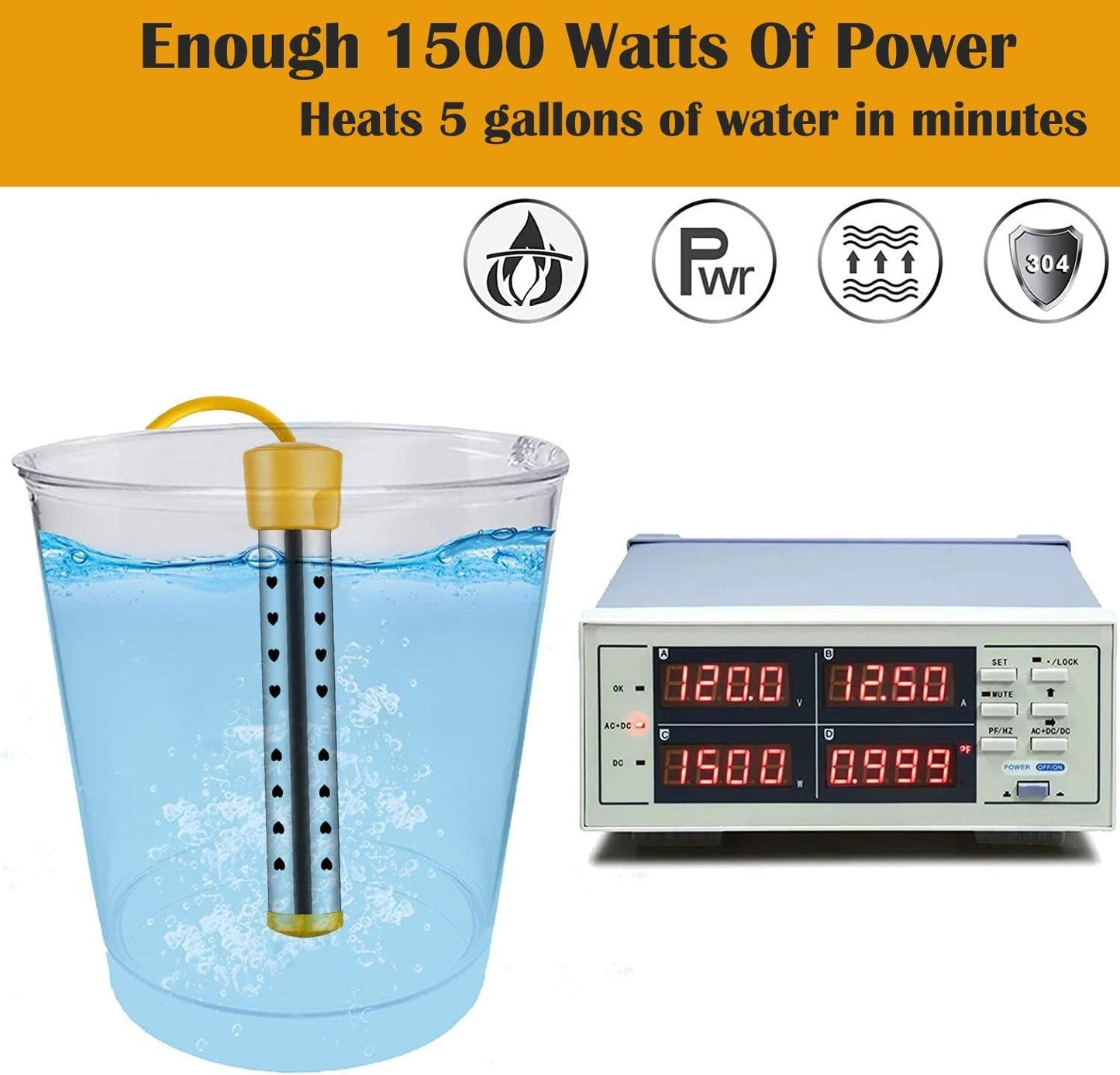 Portable Immersion Water Heater