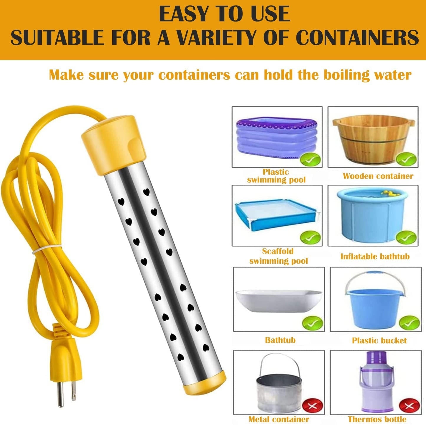 Portable Immersion Water Heater