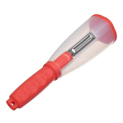 Apple and Vegetable Peeler with Storage Tube