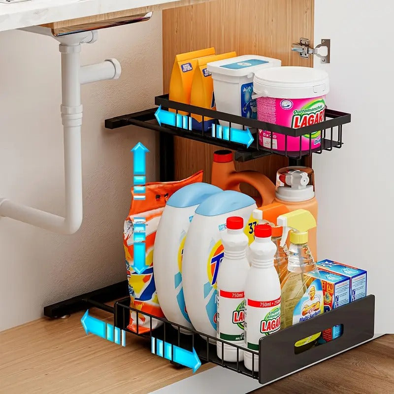 2-Tier Under Sink Slide Organizer